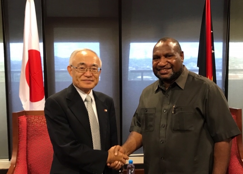 Ambassador Nakajima and Hon. PM James Marape