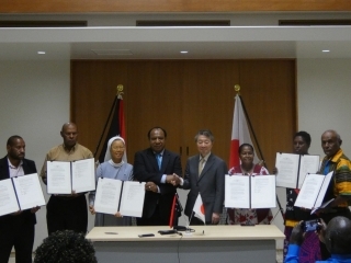 Signing Ceremony for Grant Assistance for Grassroots Human Security Projects (GGP) of Fiscal Year 2019