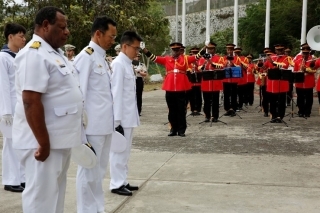 laying wreath